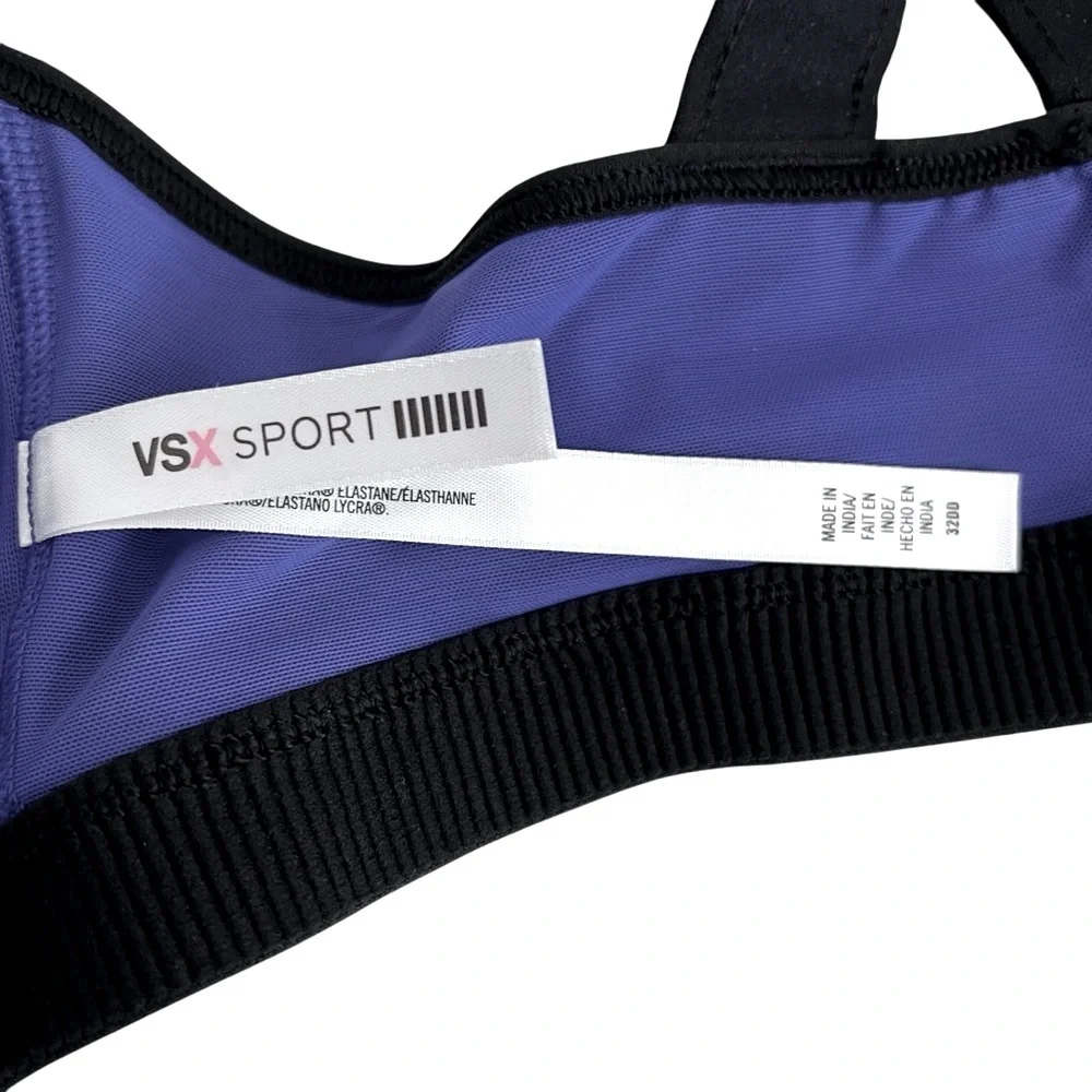 Victoria’s Secrets VSX Sports Bra Front Close Zip Underwire Racerback Padded‎